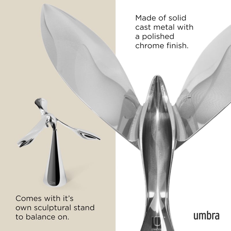 Umbra Tipsy Bottle Opener â€“ Balancing Bird Sculptural Bar Tool and Accessory, Chrome - Image 5